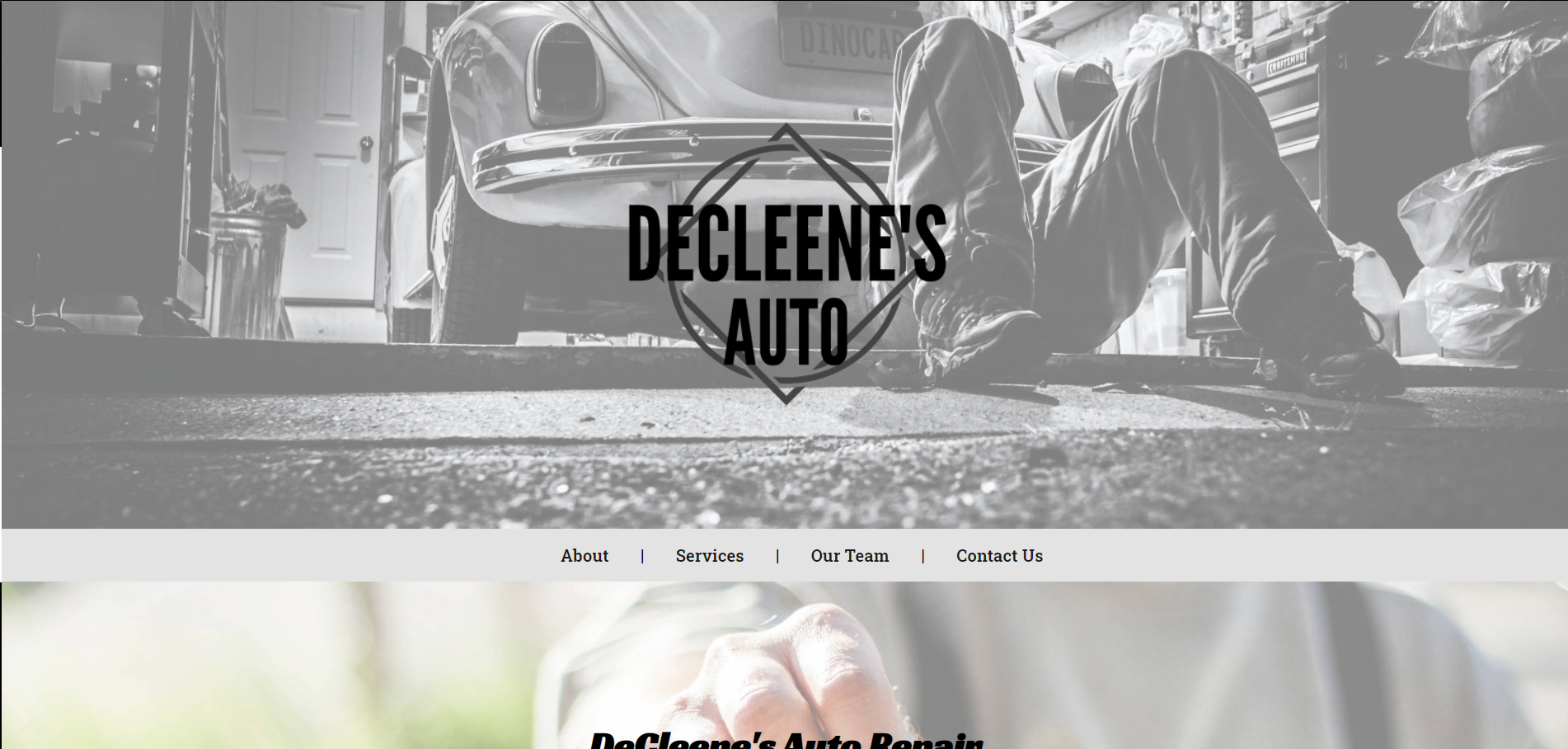 Fictional Auto Shop  Site